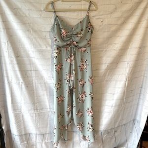 High lo flowered romper/dress style.  Very pretty. Perfect for summer nights.